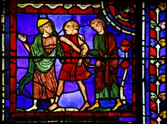 Szene aus dem Leben des Hl. Martin, Kathedrale von Chartres